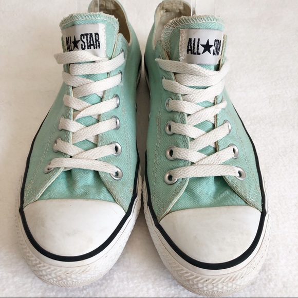 Converse All Star Unisex Mint Green Low Sneakers, size Men’s 7 / Women’s 9 - Picture 4 of 16